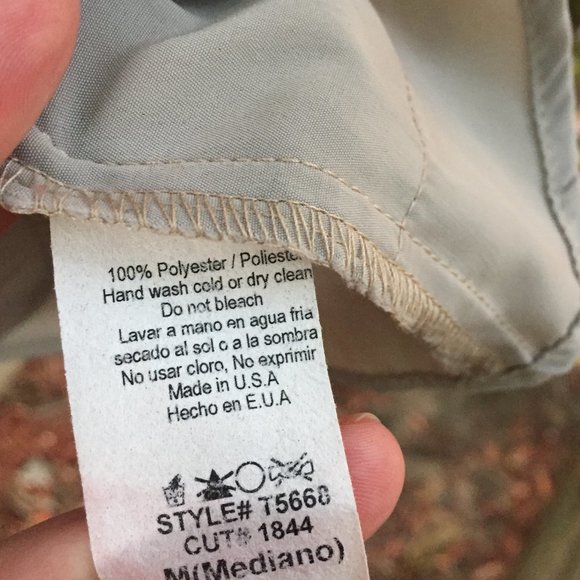 Everly grey popover short sleeve blouse with side pocket - size M - Picture 7 of 8